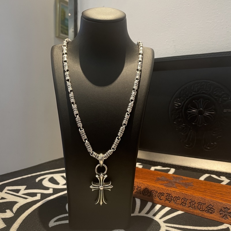 [原單對版] (配全套包裝) Chrome Hearts克羅心複古十字架項鍊