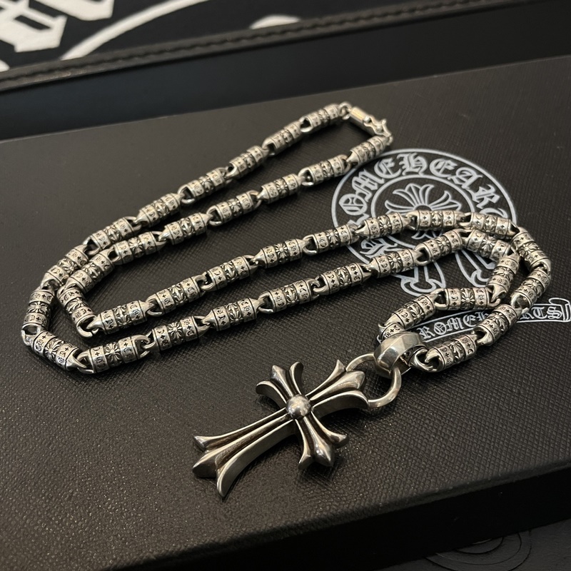 [原單對版] (配全套包裝) Chrome Hearts克羅心複古十字架項鍊