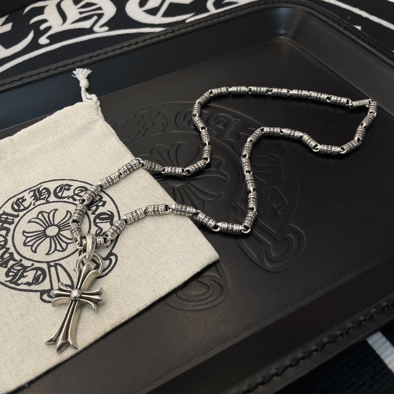 [原單對版] (配全套包裝) Chrome Hearts克羅心複古十字架項鍊