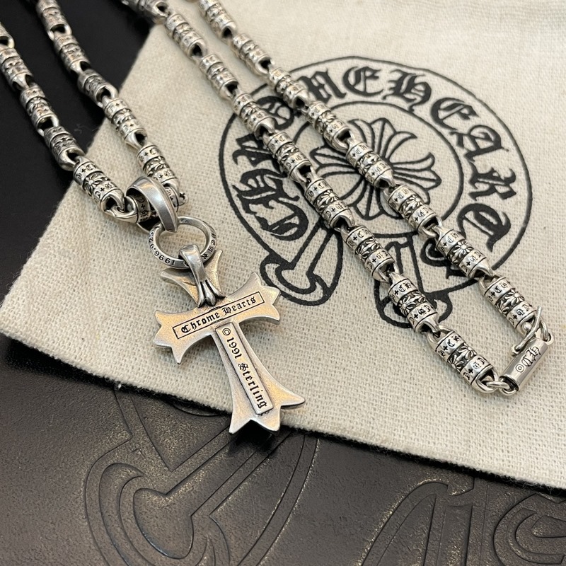 [原單對版] (配全套包裝) Chrome Hearts克羅心複古十字架項鍊