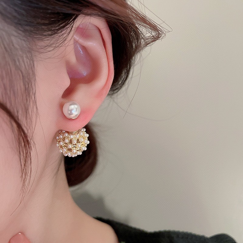 搶手好貨爆 Dior 迪奧 火爆 2026 字母大小滿天星米粒珠耳釘 專櫃同款材