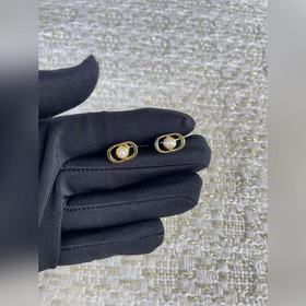 迪奧Dior新款珍珠金色耳釘