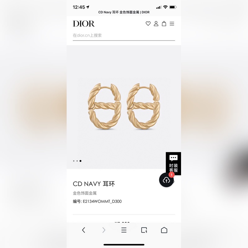 Dior 迪奧 CD耳環 專櫃2026新款上市 美得不要不要的 唯美 浪漫 人手