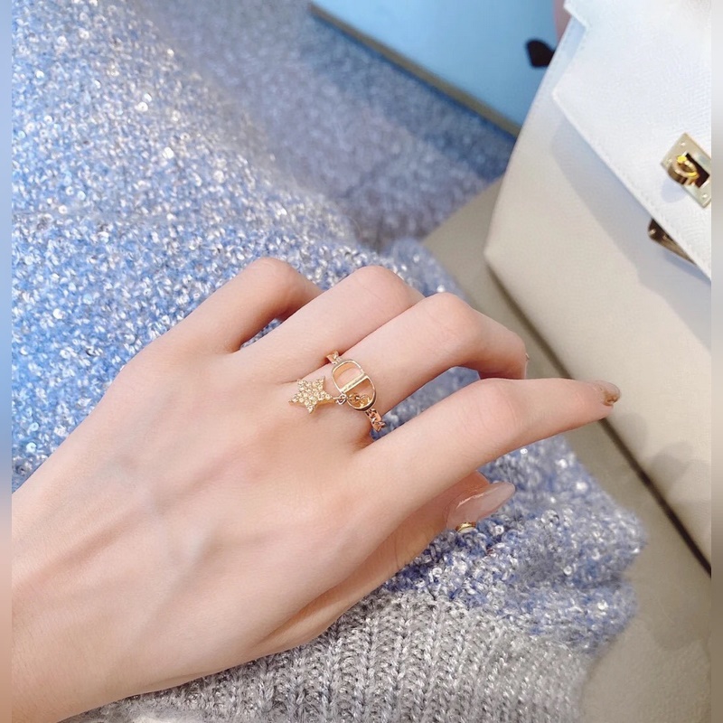 迪奧家星星戒指 同款材質 高品質