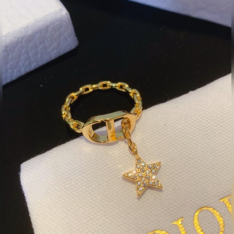 迪奧家星星戒指 同款材質 高品質