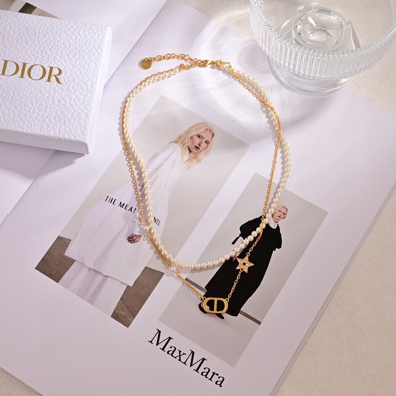 [原單對版]手鍊+ 項鍊+耳釘 迪奧 新款套裝 一線大牌都愛的Dior·迪奧 新