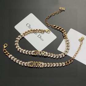 [原單對版]手鍊+項鍊 迪奧 一線大牌都愛的JaDior·迪奧 新品手鍊硬朗的金