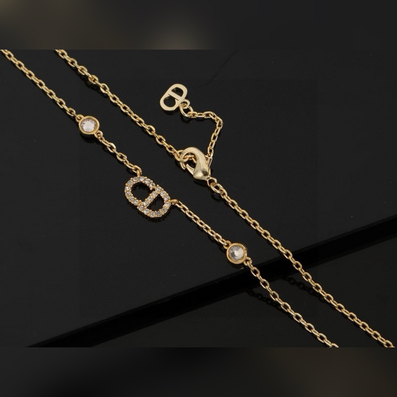 [原單對版]手鍊+項鍊 皇冠迪奧 [Dior CD項鍊 手鍊]Oh my gos