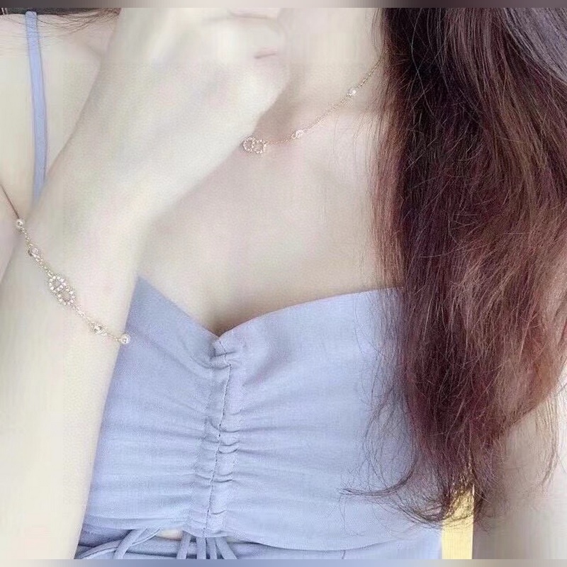 [原單對版]手鍊+項鍊 皇冠迪奧 [Dior CD項鍊 手鍊]Oh my gos