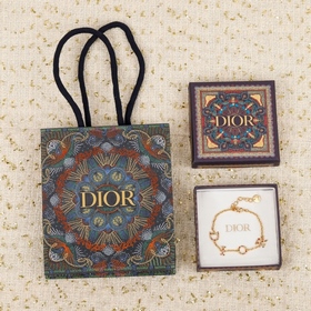 [原單對版] (配全套包裝) [D!or CD彩鑽手鍊，項鍊]Oh my go