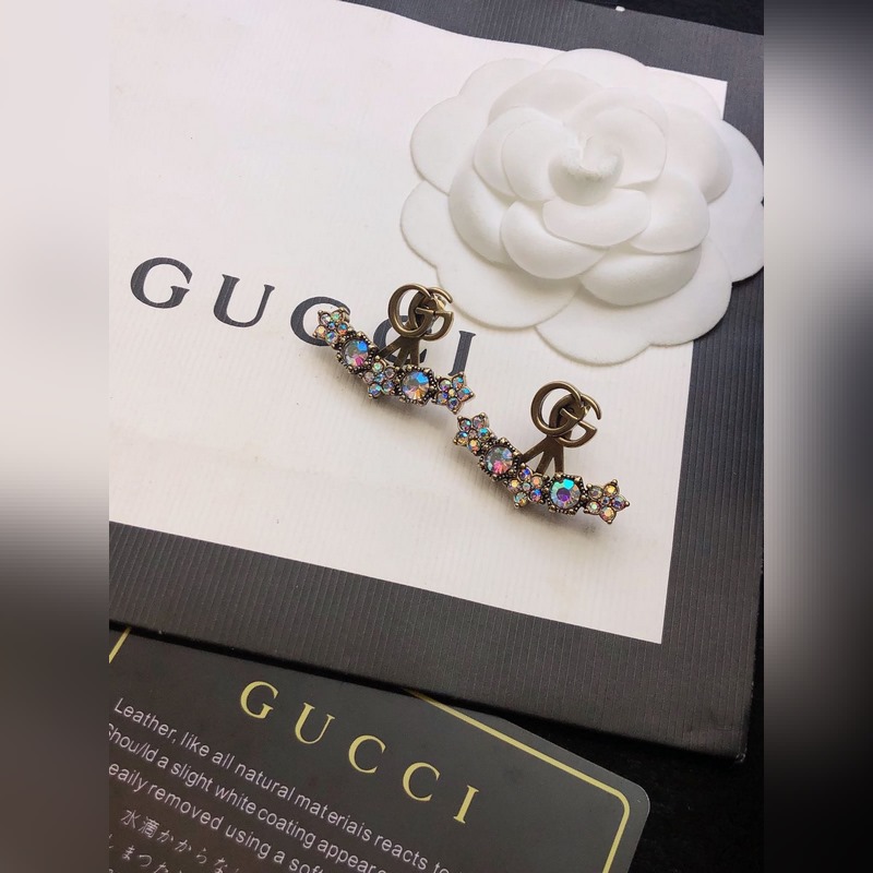 [原單對版] (配全套包裝) Gucci 古馳雙G 耳釘 自購正品獨(dú)家開模，真