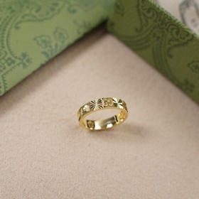 [原單對版] (配全套包裝) gucci字母鏤空雙g星星戒指 Icon系列，星