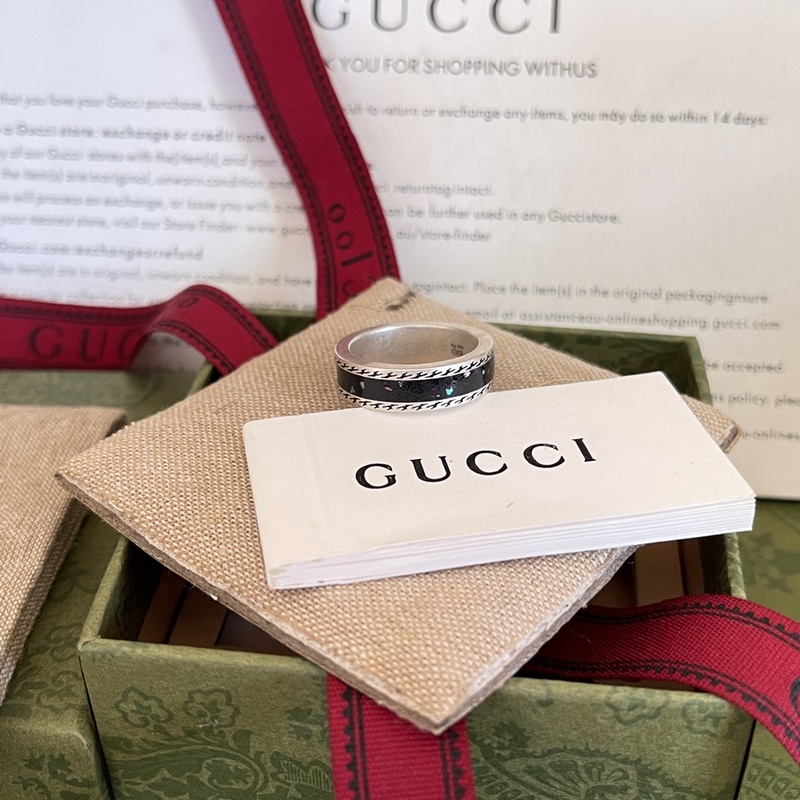 [原單對版] (配全套包裝) 古馳Gucci琺瑯系列 綠琺瑯 大理石 黑琺瑯