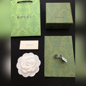 [原單對版] (配全套包裝) 古馳雙G純銀戒指，情侶對戒，獨家對版貨現貨實拍