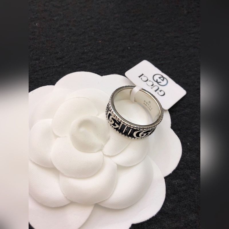 [原單對版] (配全套包裝) 古馳雙G純銀戒指，情侶對戒，獨家對版貨現貨實拍