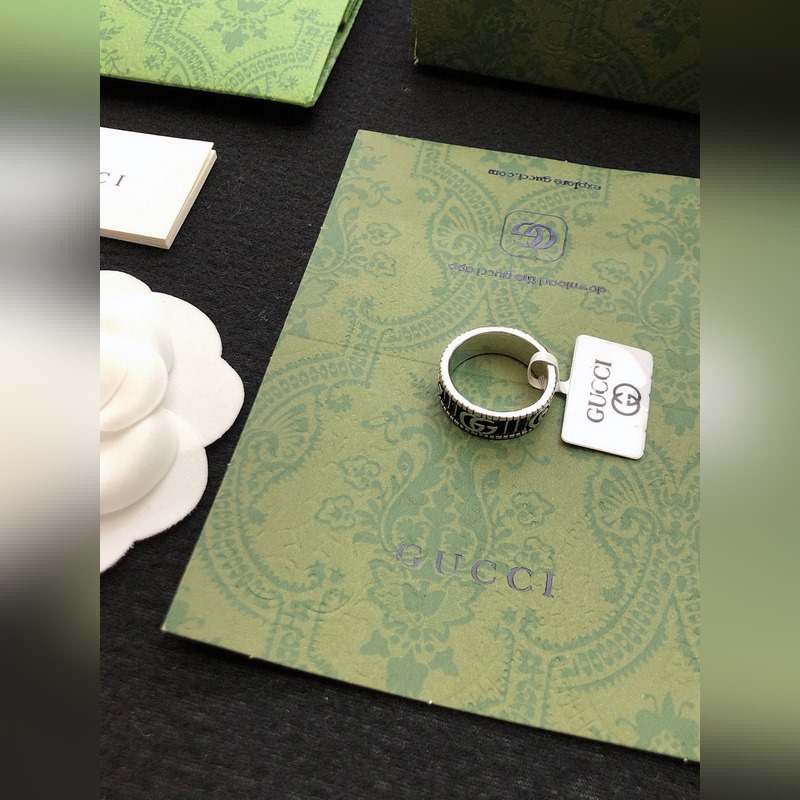 [原單對版] (配全套包裝) 古馳雙G純銀戒指，情侶對戒，獨家對版貨現貨實拍