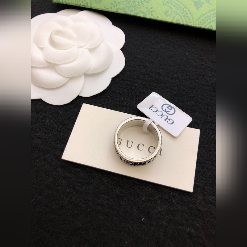 [原單對版] (配全套包裝) 古馳雙G純銀戒指，情侶對戒，獨家對版貨現貨實拍