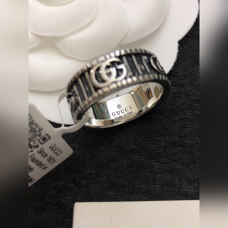 [原單對版] (配全套包裝) 古馳雙G純銀戒指，情侶對戒，獨家對版貨現貨實拍