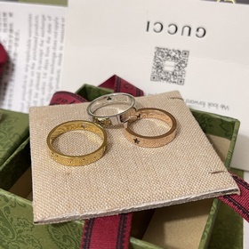 [原單對版] (配全套包裝) Gucci古馳金星星銀星星情侶對戒