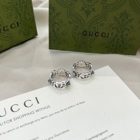 [原單對版] (配全套包裝) Gucci古馳925純銀雙G雛菊花朵戒指