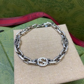 [原單對版] (配全套包裝) Gucci 古馳 互扣式雙G手鍊