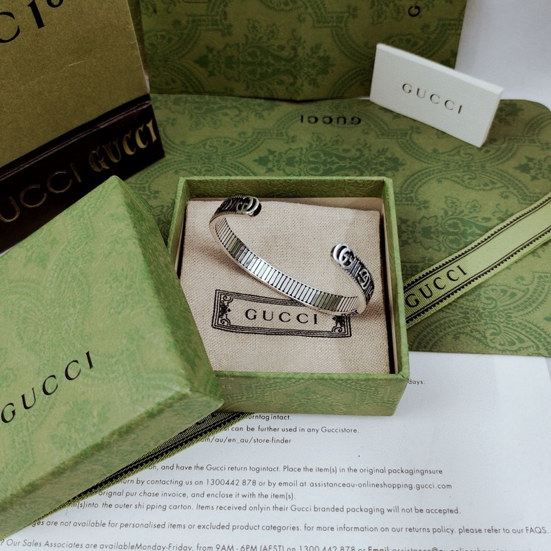 [原單對版]戒指+ 手鐲 古馳Gucci經典款齒輪戒指 手鐲