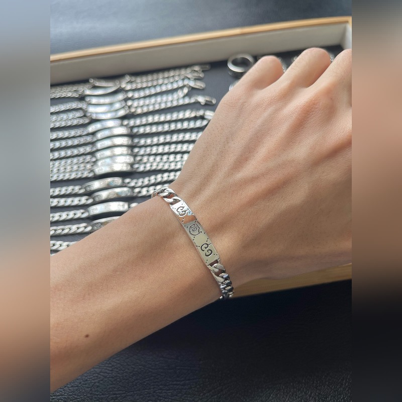 [原單對版] (配全套包裝) Gucci純銀 Ghost系列小精靈 蕭戰同款手