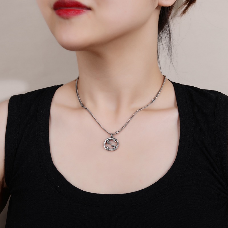 [原單對版] (配全套包裝) Gucci 古馳 項鍊最新火爆開啟 雙G 項鍊