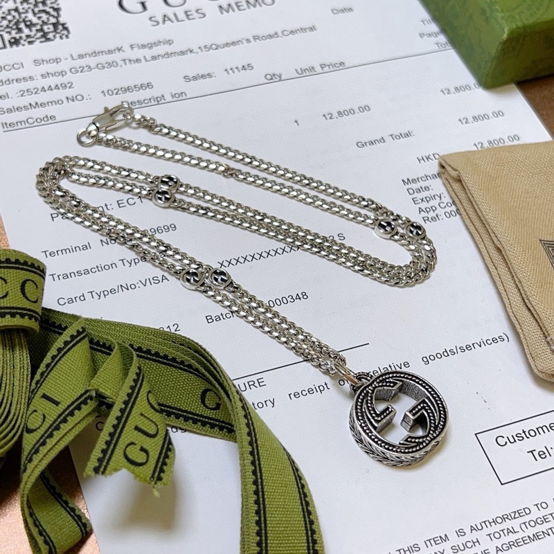 [原單對版] (配全套包裝) 新品發布 巨帥 Gucci古馳項鍊最新款鍊條檔次