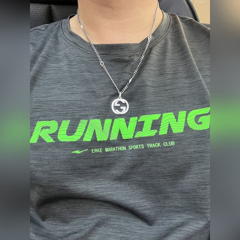 [原單對版] (配全套包裝) Gucci古馳新款互扣式雙G吊墜項鍊