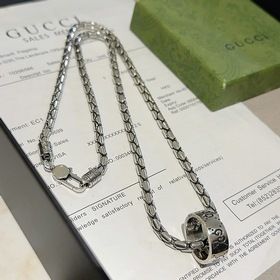 [原單對(duì)版] (配全套包裝) Gucci古馳項(xiàng)鍊最新款鍊條檔次更高明星同款經(jīng)典