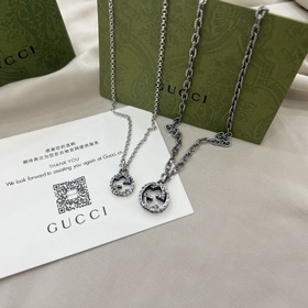 [原單對(duì)版]小號(hào)價(jià)格2300  大號(hào)價(jià)格2500 Gucci古馳925純銀雙G