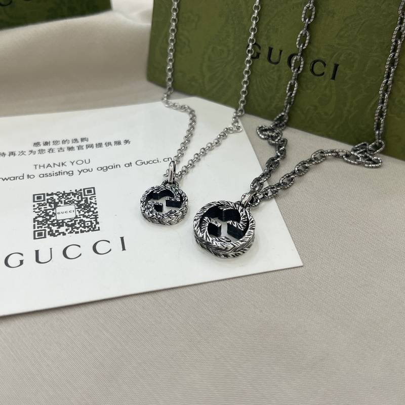 [原單對版]小號價格2300  大號價格2500 Gucci古馳925純銀雙G