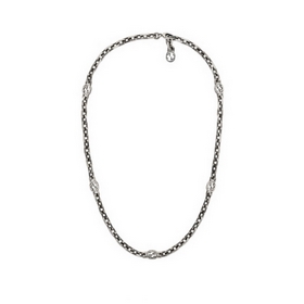 [原單對(duì)版] (配全套包裝) Gucci古馳 互扣雙G項(xiàng)鍊 純銀材質(zhì) 複古做舊