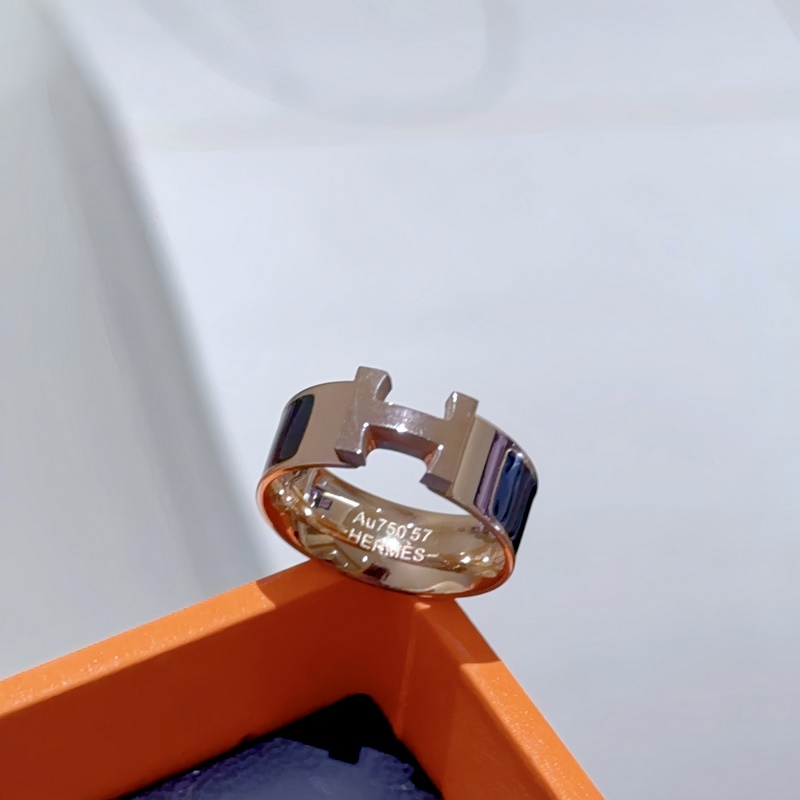 [原單對(duì)版] (配全套包裝) 男女都可以戴 愛(ài)馬仕戒指經(jīng)典 高端大氣上檔次 豬