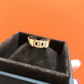 [原單對版] (配全套包裝) 愛馬仕新款鑲鑽戒指