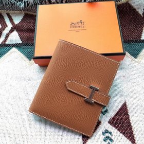 HERMES Bearn 短夾 Epsom現貨 size：12cm*10cm 土