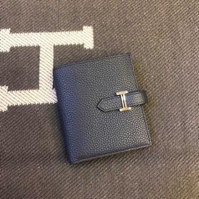H家 H扣短夾錢包 男女通用款 原版togo皮 尺寸：10*12
