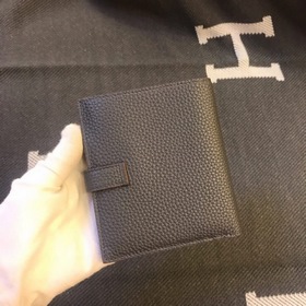 H家 H扣短夾錢包 男女通用款 原版togo皮 尺寸：10*12