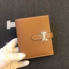 H家 H扣短夾錢包 男女通用款 原版togo皮 尺寸：10*12