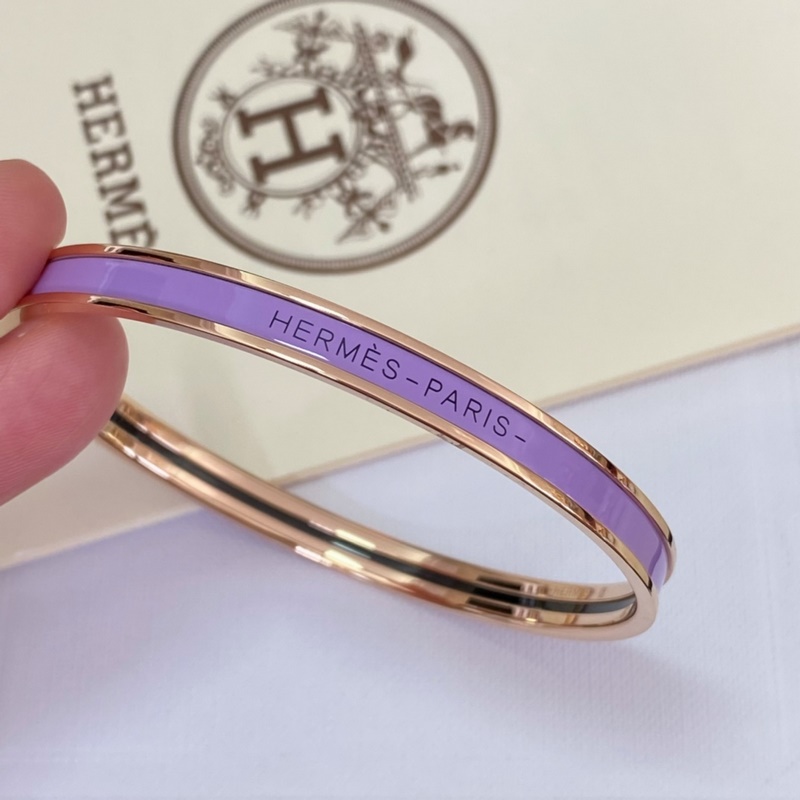 [原單對版] (配全套包裝) [H 琺瑯窄版手鐲]愛馬仕 全色系完美出貨