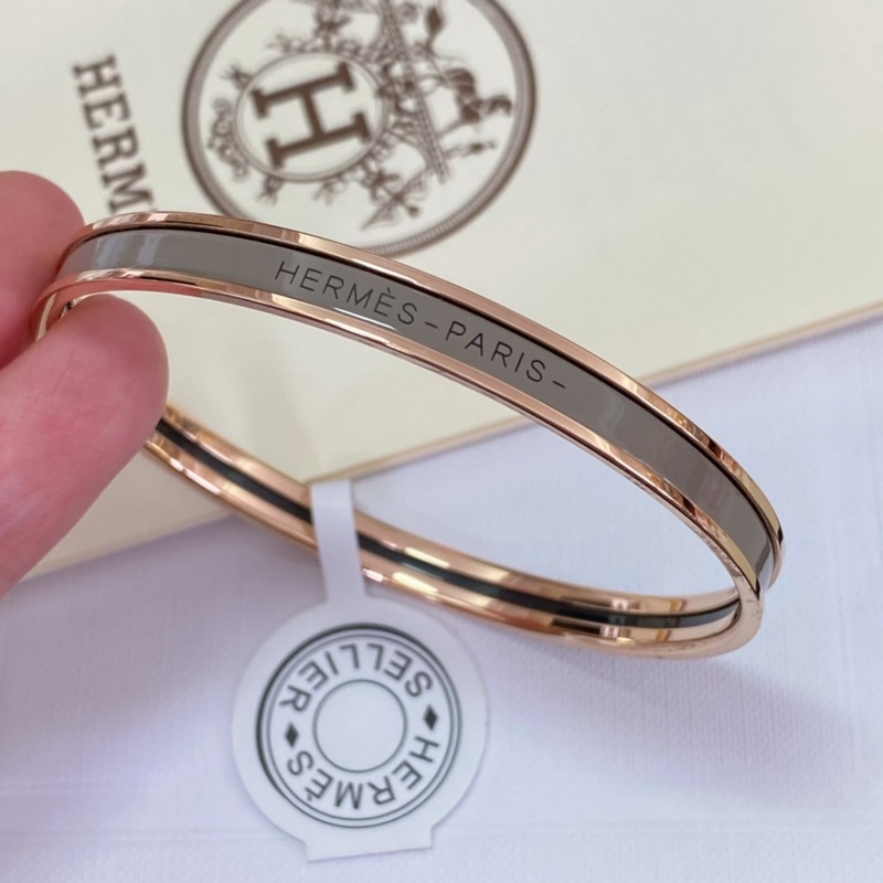 [原單對版] (配全套包裝) [H 琺瑯窄版手鐲]愛馬仕 全色系完美出貨