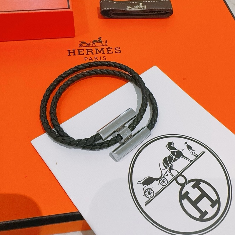 [原單對版] (配全套包裝) 新款Hermes愛馬仕手鍊編織手繩加厚版 黃金版
