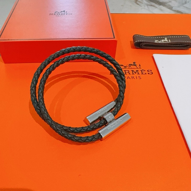 [原單對版] (配全套包裝) 新款Hermes愛馬仕手鍊編織手繩加厚版 黃金版