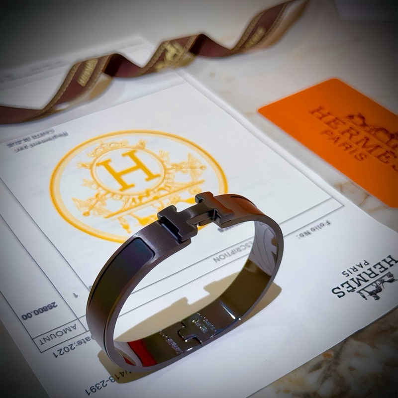 [原單對版] (配全套包裝) Hermes 愛馬仕手鐲 黑武士 原版定制 手