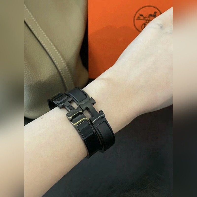 [原單對版] (配全套包裝) Hermes 愛馬仕手鐲 黑武士 原版定制 手