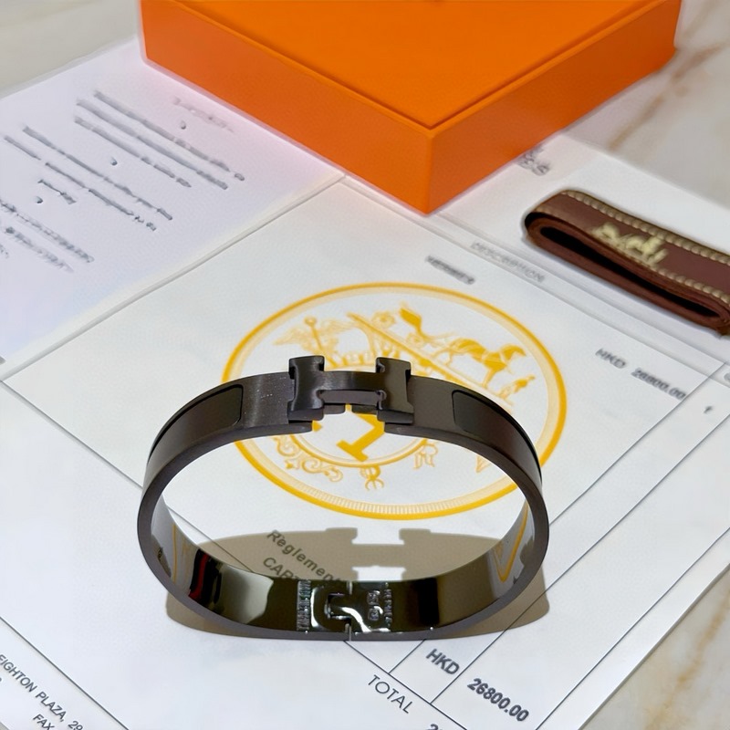 [原單對版] (配全套包裝) Hermes 愛馬仕手鐲 黑武士 原版定制 手