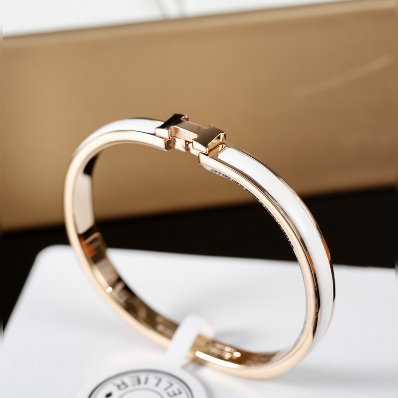 [原單對版] (配全套包裝) 愛馬仕手鐲 Hermes 窄版琺瑯手鐲 (多色可