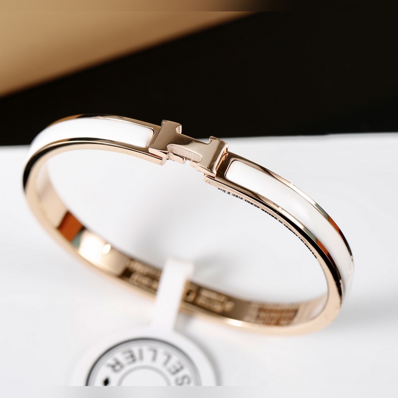 [原單對版] (配全套包裝) 愛馬仕手鐲 Hermes 窄版琺瑯手鐲 (多色可