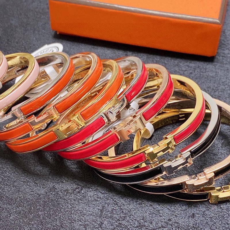 [原單對版] (配全套包裝) 爆款推薦正品級別 愛馬仕Hermes琺瑯手鐲小號